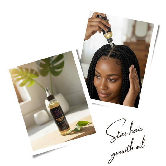 Star Hair Growth Oil-Infused Extra Strength Herbs/7 Oil+Herb Blend | 4oz