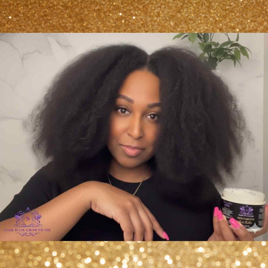 Star Moisturizing Hair Butter – Deep Hydration for Dry & Natural Hair | 100% Natural 4oz